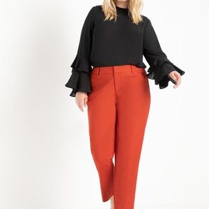 Eloquii Sz 22L Kady Pants in Earthy Rust